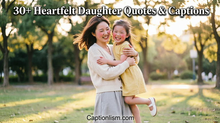 30+ Heartfelt Daughter Quotes & Captions