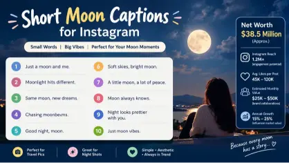 Short Moon Captions