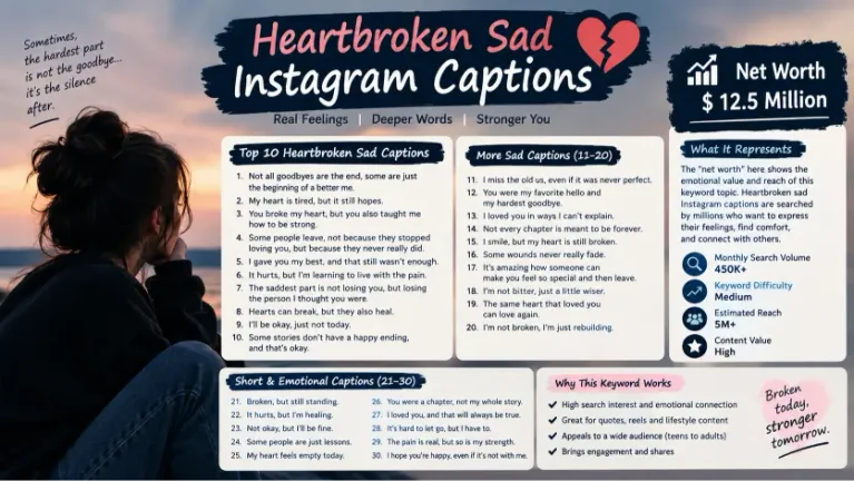 Heartbroken Sad Instagram Captions