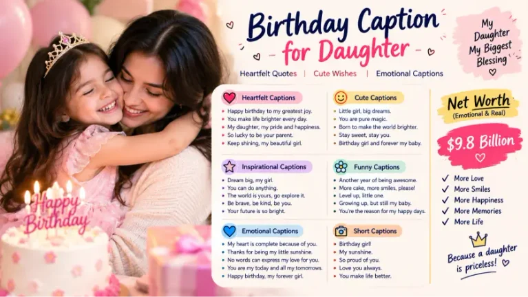Birthday Caption for Daughter