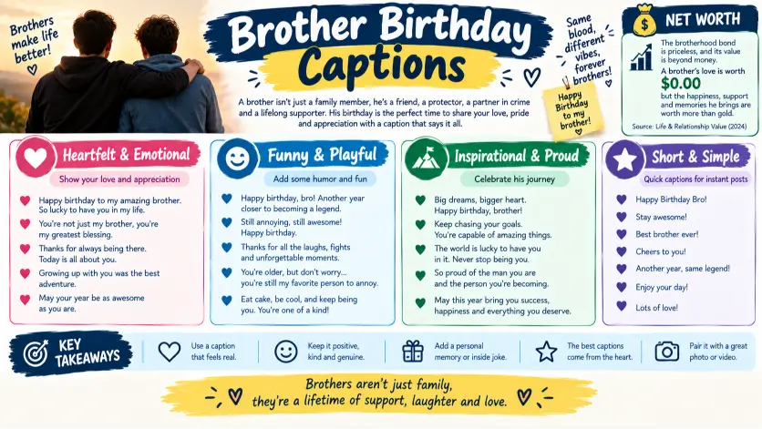 Brother Birthday Captions