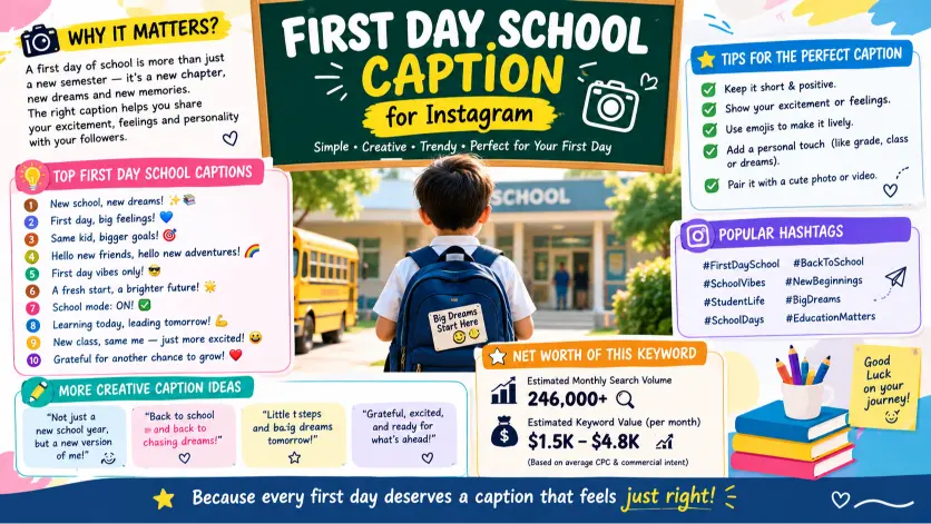 First Day School Captions
