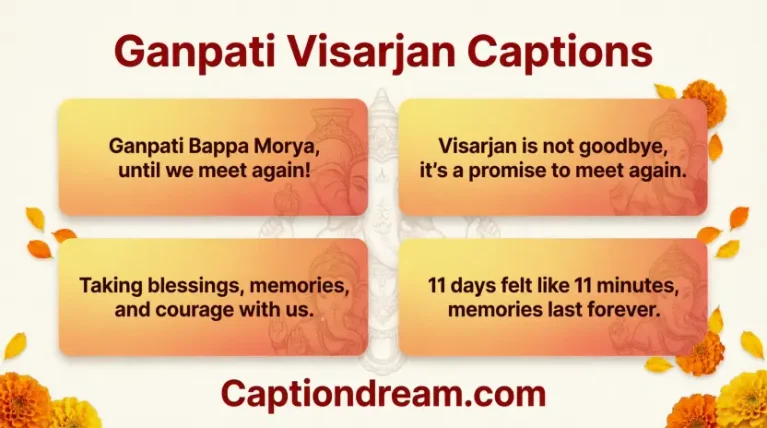 Ganpati Visarjan Captions