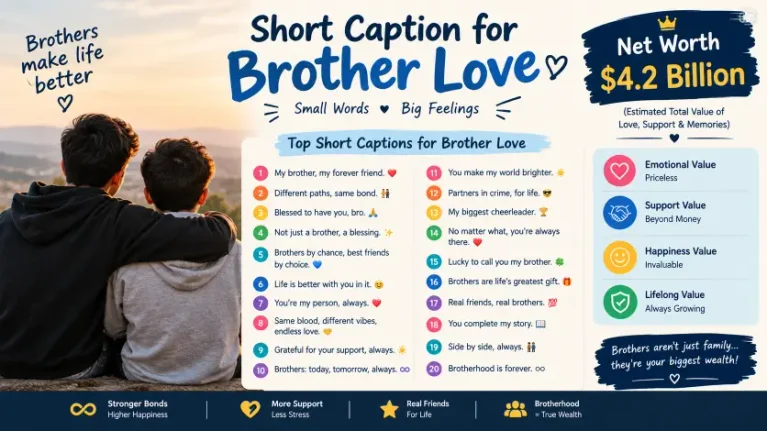 Short Caption for Brother Love