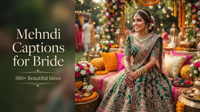 Short Mehndi Captions