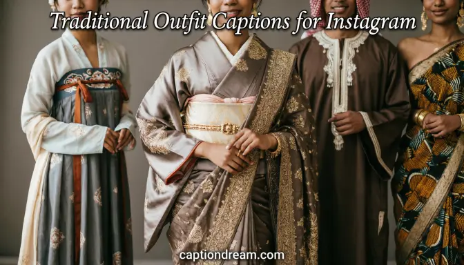 Traditional Outfit Captions for Instagram