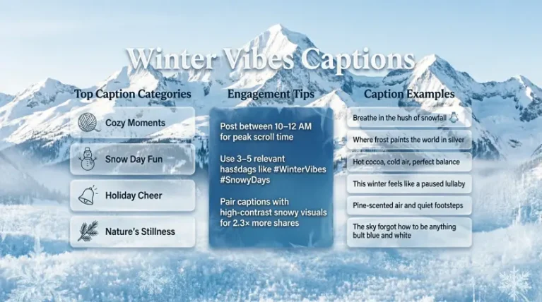 Winter Vibes Captions