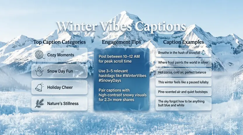 Winter Vibes Captions